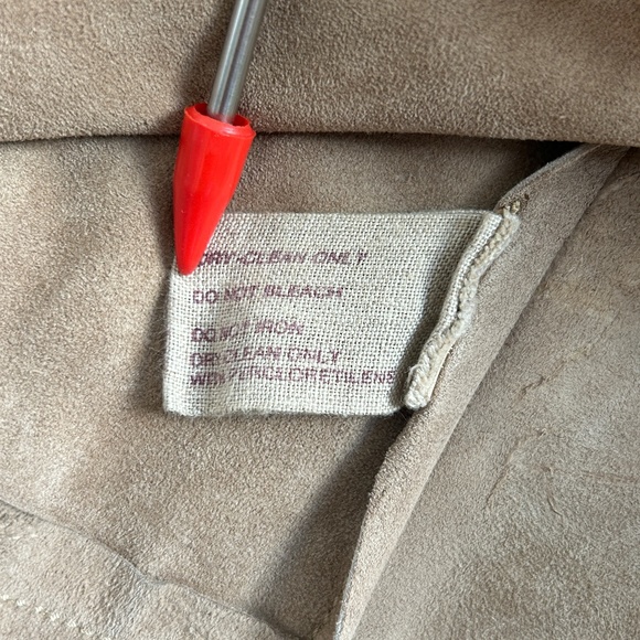 Miu Miu 1994 / 1995 Miu Min 100% Suede Leather Vest Top Sleeveless - Picture 3 of 12